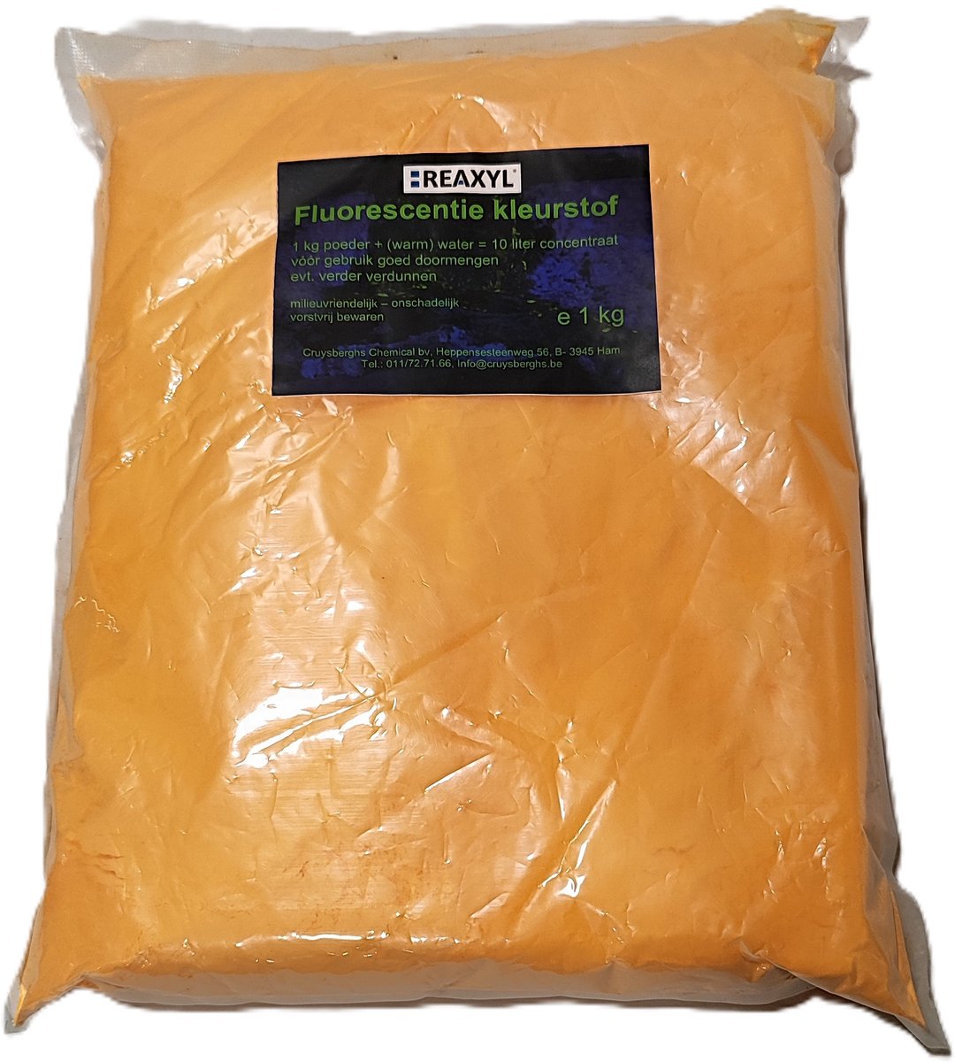 Reaxyl Fluorescentiekleurstof poeder voor lekdetectie 1 kg, oranje