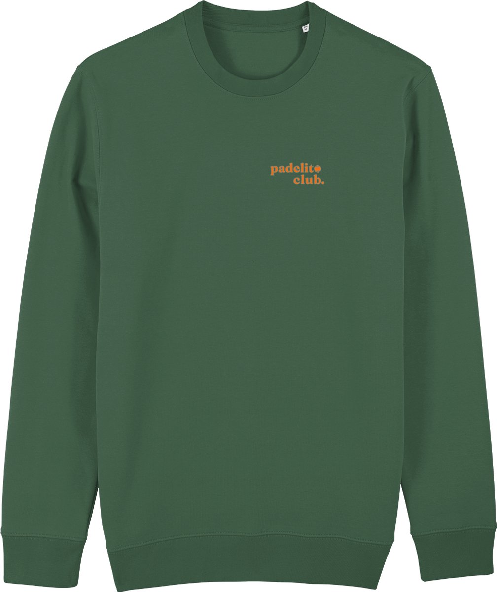 Padelito Club | Padeltrui | Damestrui | Dames sweater | Sporttrui | Vino's & Vibora's | trui met print | Kleur groen | Maat S