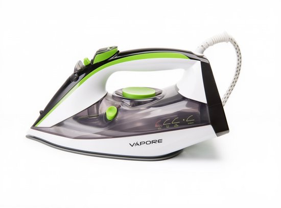 Vapore - Stoomstrijkijzer 2400W - Keramische Zoolplaat - Strijkbout - 34g/min Stoom - Anti-Drip - Iron - Zelfreinigend - Incl. Hittebestendige Strijkmat