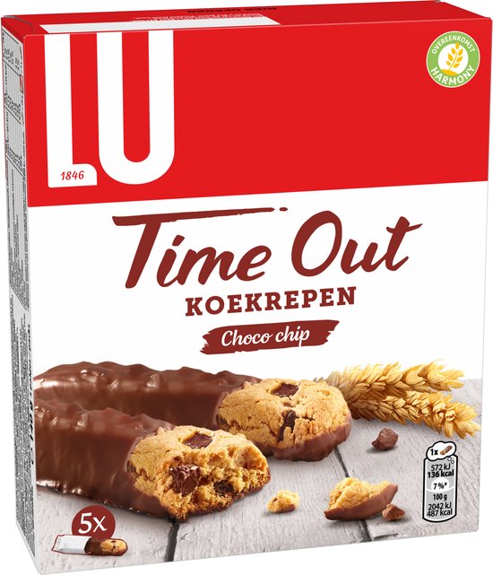Lu Timeout LU Time Out Koekrepen Chocochip Biscuits 8 x 140g | bol