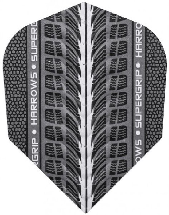 Harrows Supergrip Silver - Dart Flights van Harrows — afbeelding 2