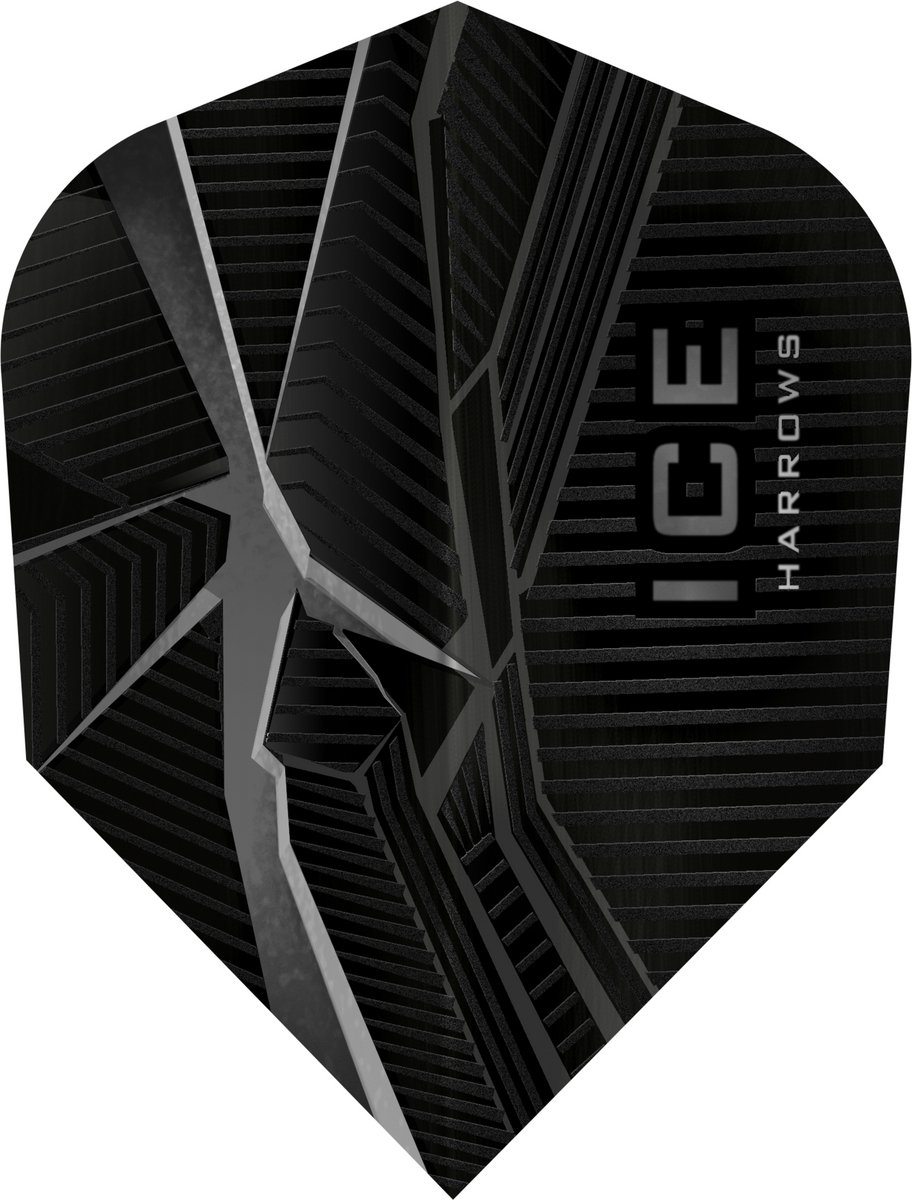 Harrows ICE Recut Black - Dart Flights