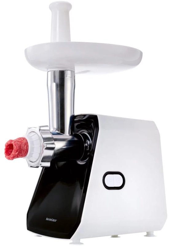 Silvercrest Kitchen Tools Elektrische gehaktmolen - vleesmolen - Vermogen: 300 W - Verwerkingshoeveelheid: 1 kg vlees/min. - Ideaal voor het vermalen van vlees en voor het maken van worst - Met aan/uit schakelaar en terugloopfunctie van Silvercrest Kitchen Tools — afbeelding 3