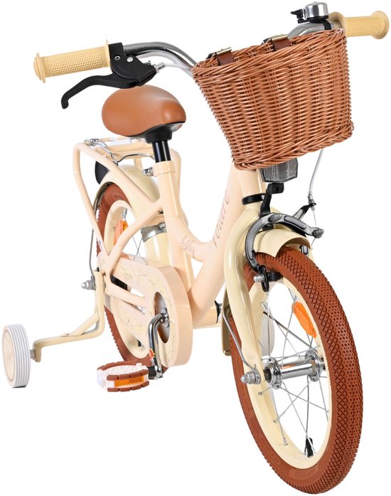 Volare Ashley Kinderfiets - Meisjes - 14 inch - Creme — afbeelding 3