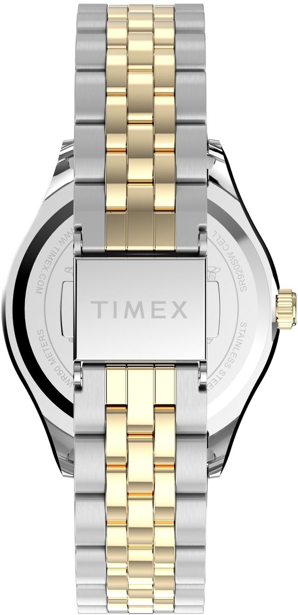 Timex Timex X Peanuts® Timex Legacy Bowtie Quartz Analoog Horloge Tweekleurig Kast: 100% Roestvrij Staal | Armband 100% Roestvrij Staal 34 mm TW2Y11100AJ