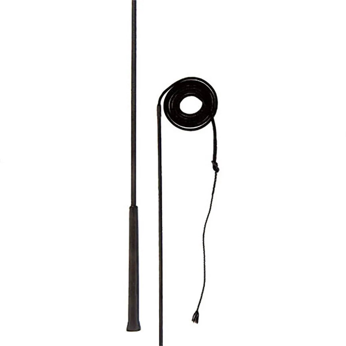 Hispano Hipica Nylon Arena Rijzweep Zwart 200 cm