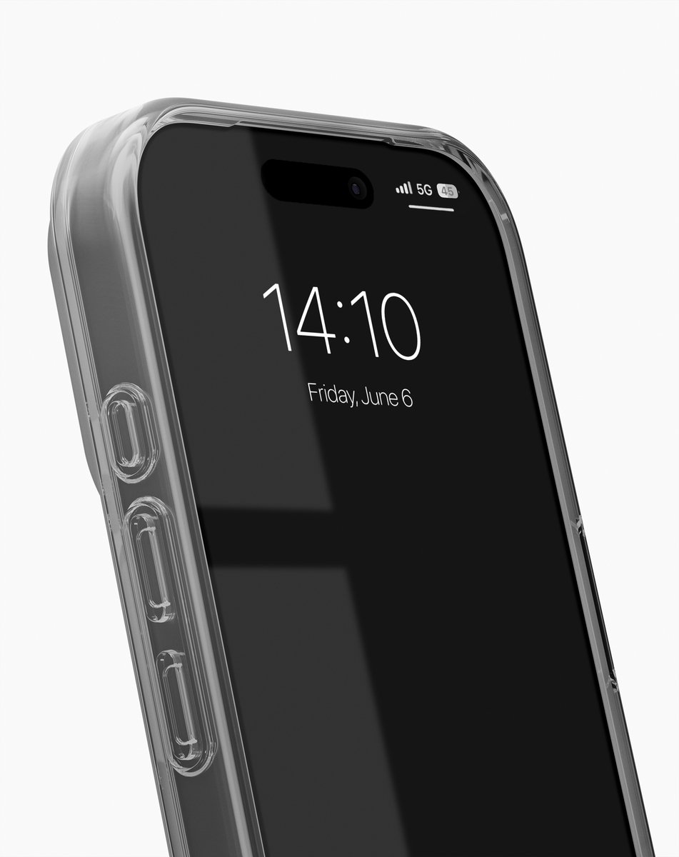 iDeal of Sweden Clear Case geschikt voor iPhone 17 Pro Max Tinted Black