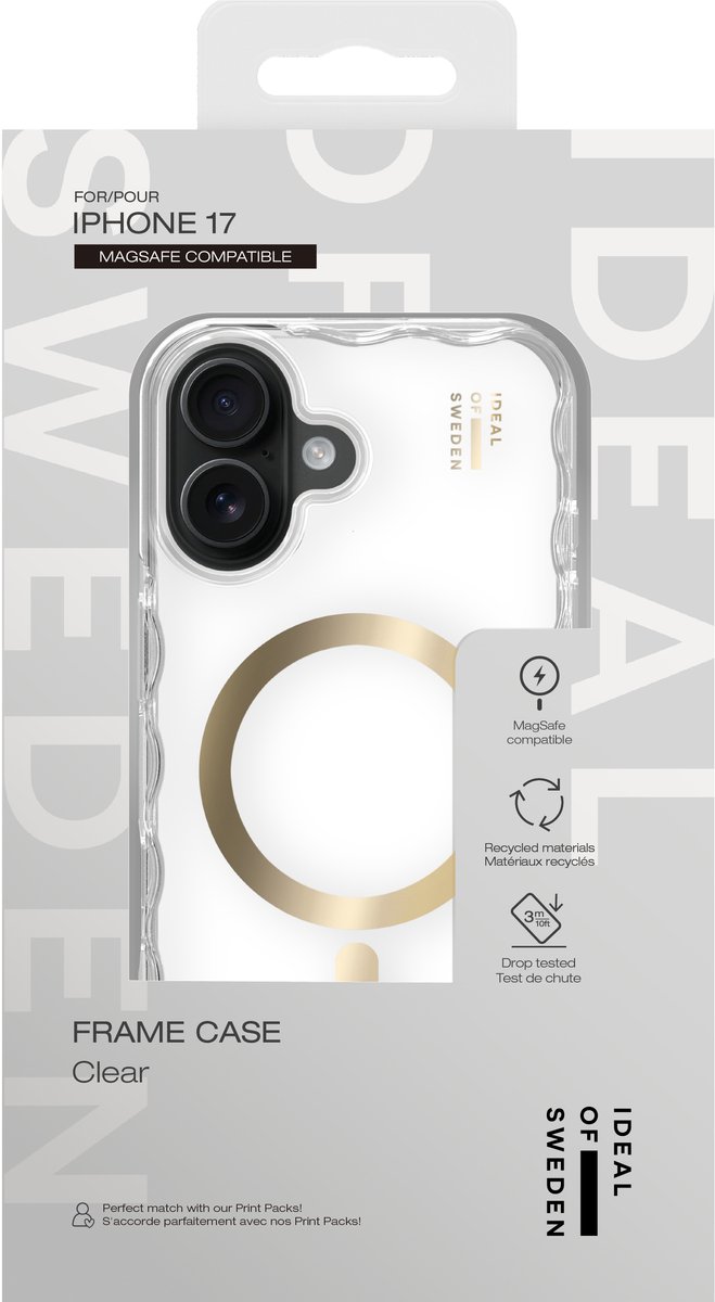 iDeal of Sweden Frame Case met magnetische ring geschikt voor iPhone 17 Clear