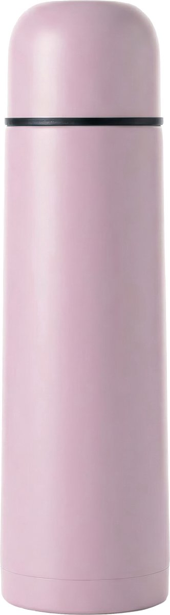 Thermosfles - 750ML - Dubbelwandig - RVS - Thermoskan - Isoleerkan - Lekvrij - Thermosbeker Koffie - Warm en Koud - Roze