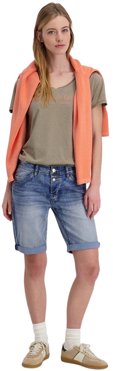 TIMEZONE Dames Short Broeken slim Fit Blauw W 28 Volwassenen