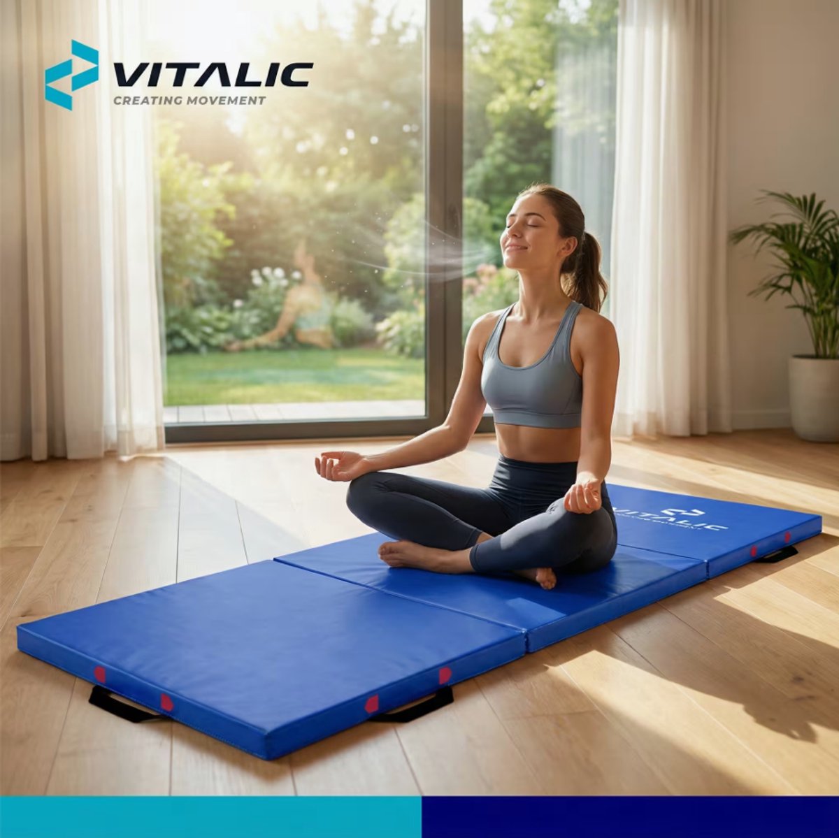 Fitness Mad Core Fitness Mat 10 mm met Ogen