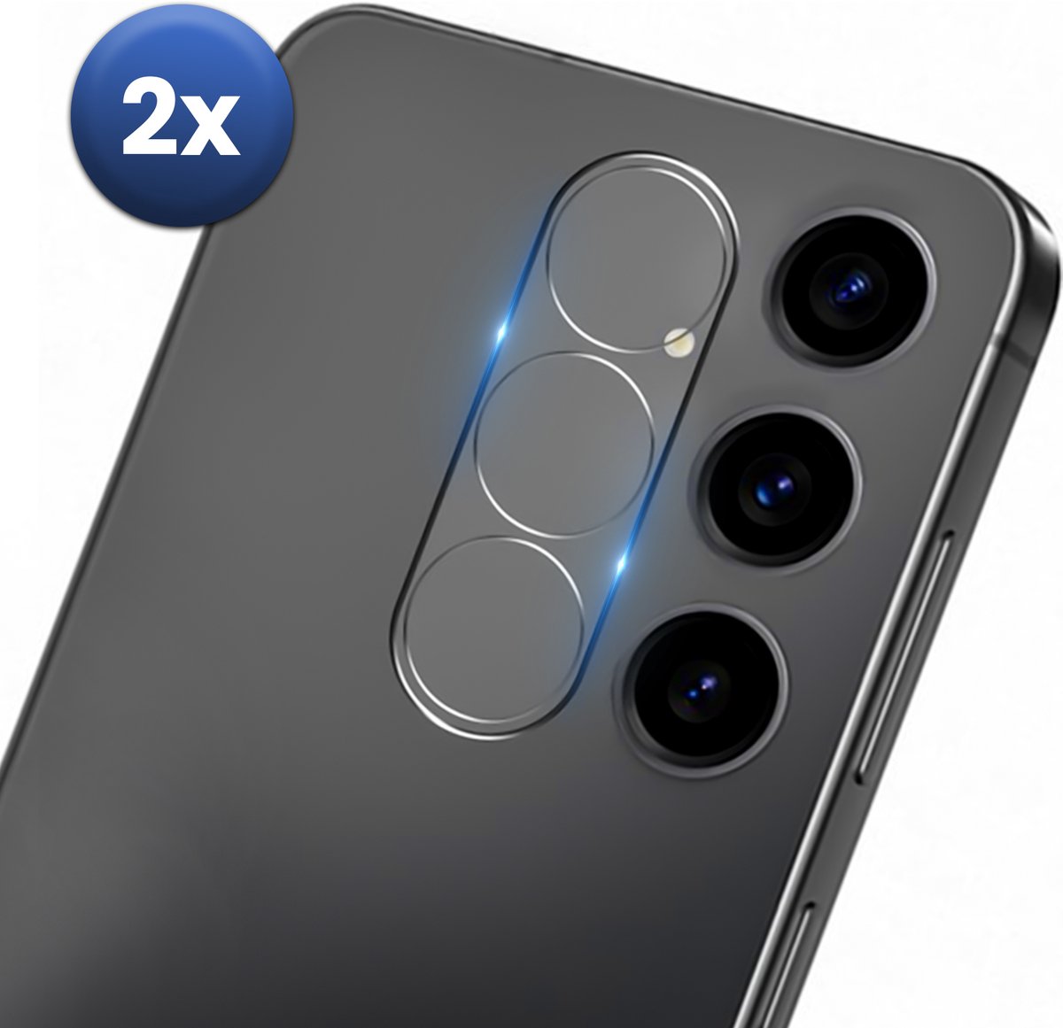 Camera Lens Protector Geschikt Voor Samsung Galaxy S25 – 2-Pack – Gehard Glas 9H – Anti-Kras – HD Helder