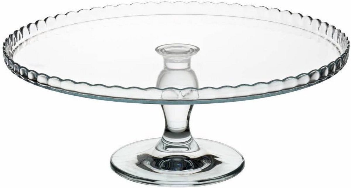Schaal met Koepel voor Taart en Gebak - Glas Dessertservies met Deksel
