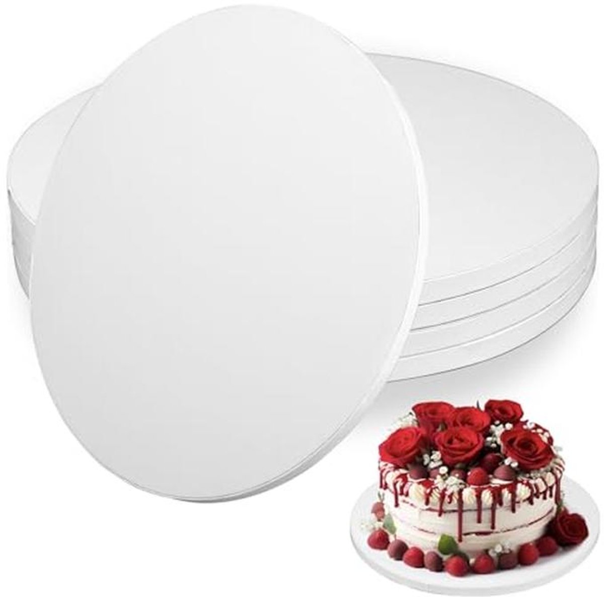 Taartborden Set van 5 - 30 cm - Ideaal voor Taarten en Desserts