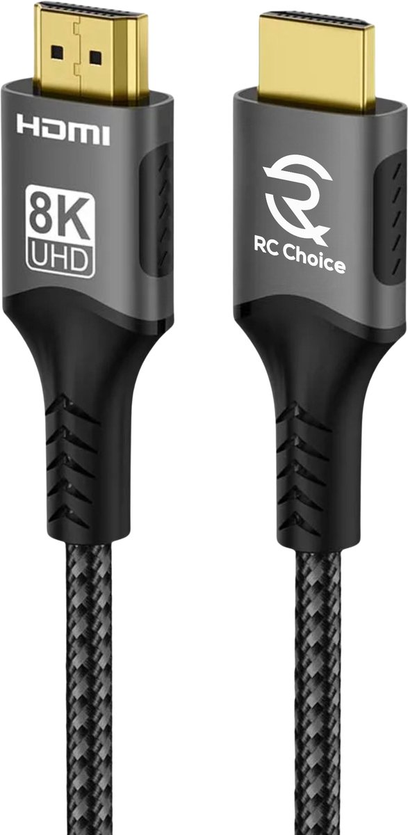 HDMI naar HDMI Kabel - 8K 60Hz - 2 Meter - Sterk en Flexibel Nylon