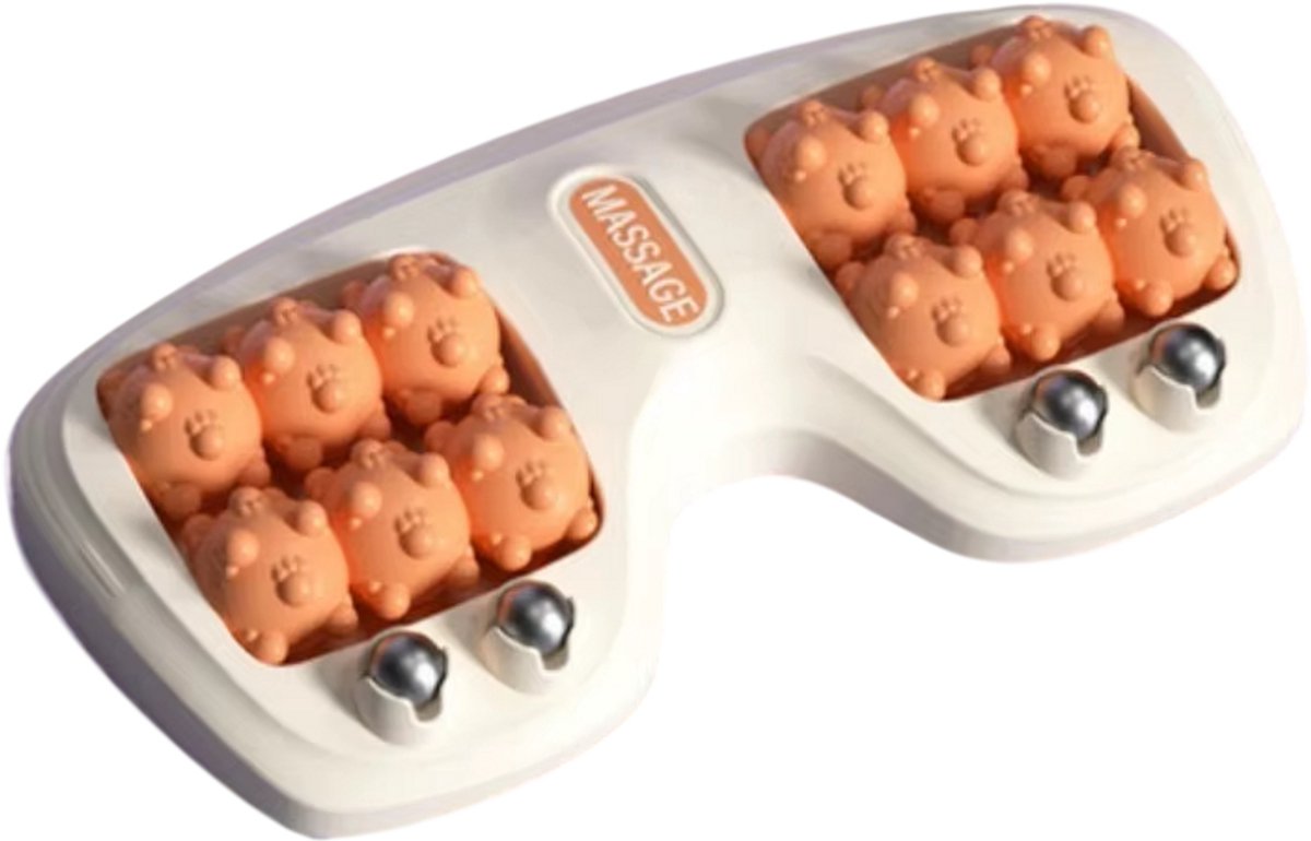 Reflexologie Voetmassage Apparaat met Magnetische Kralen – Acupressuur & Voetmassage voor Diepe Ontspanning, Stressvermindering en Thuis Wellness- BEIGE
