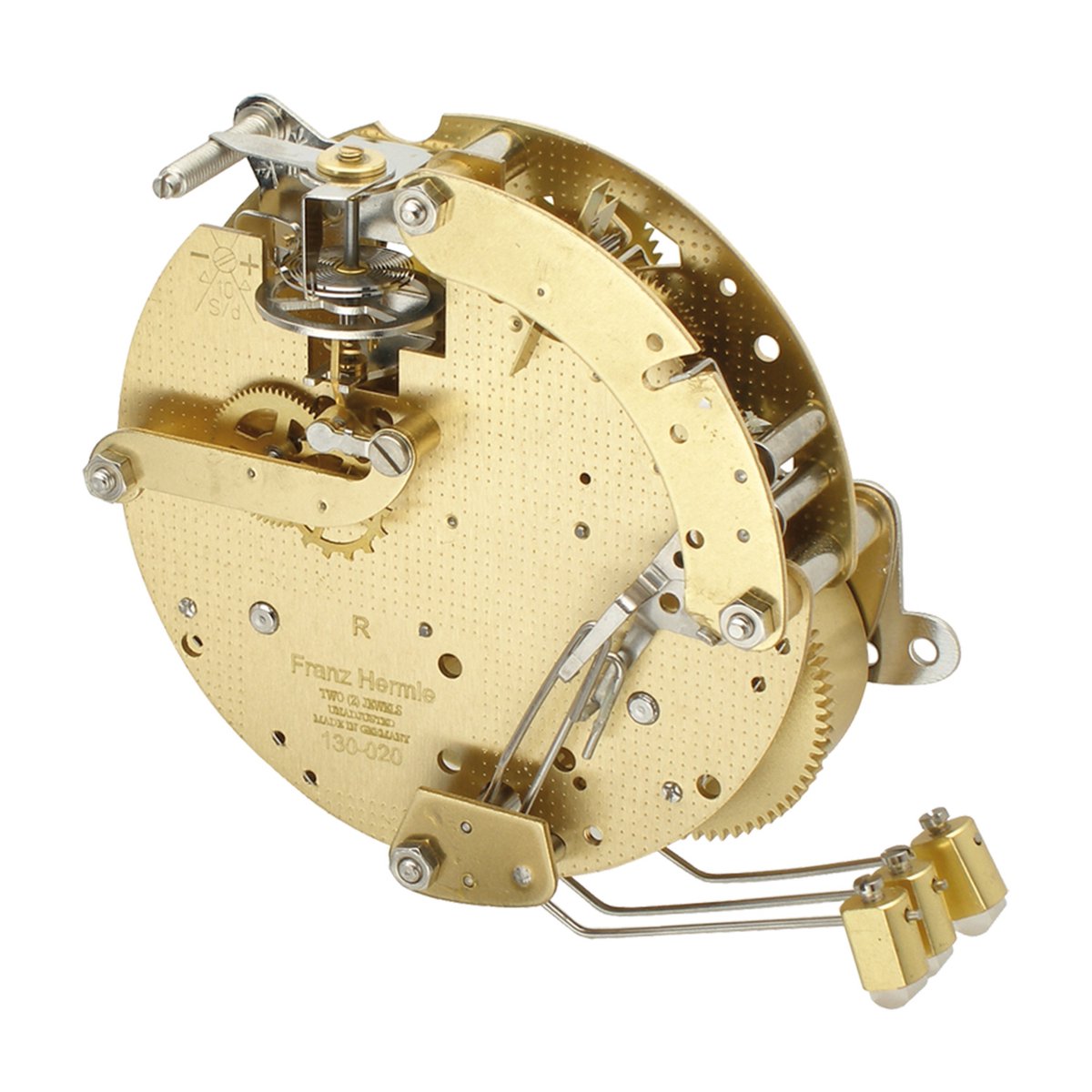 Uurwerk Hermle 130-020, 8-daags, Zweefbalans, Slag op gong