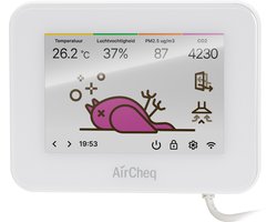 AirCheq Canairy | Nederlandse Kwaliteit | CO2 Meter | Fijnstof | VOC | NOx |Luchtkwaliteitsmeter | Temperatuur & Luchtvochtigheid | Alarm | Datalogger | Zelf kalibrerend | Canairy
