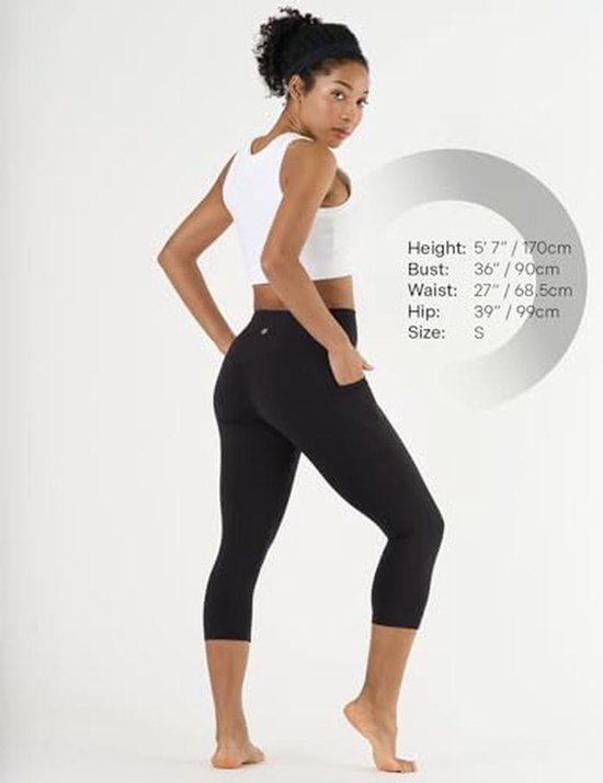 Dames Hoge Taille Sportshorts voor Yoga en Fitness met Zakken — afbeelding 5