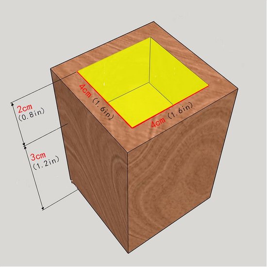 Houten Meubelverhoger - Verhoog je Tafel, Bed of Bank (4 Stuks) van QUVIO — afbeelding 2