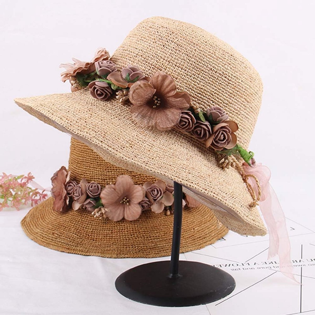 Bloemenkrans Haaraccessoire voor Bruiloft en Feest - Elegante Oranje Krans