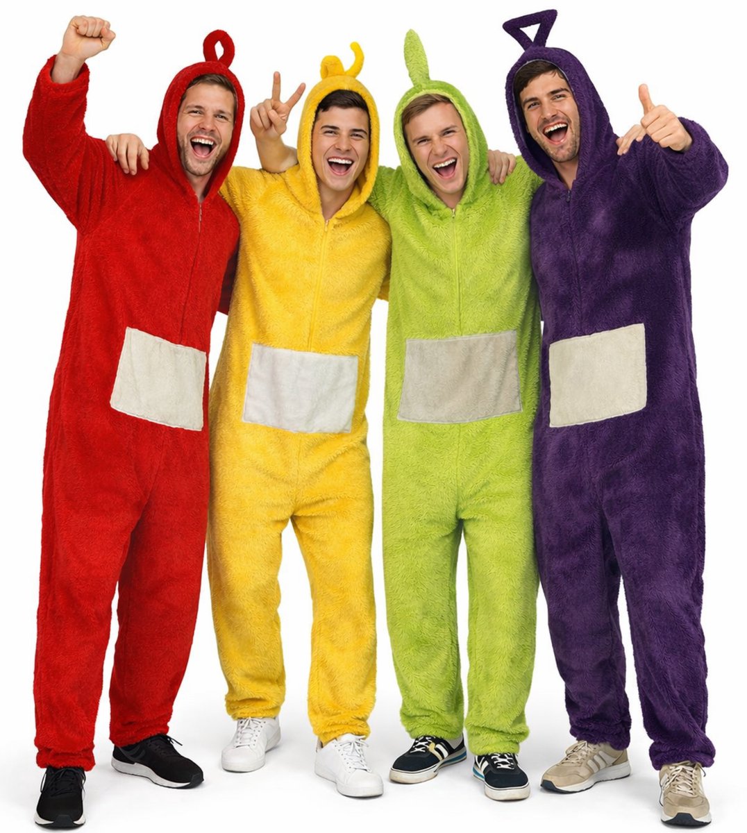 Carnavalskleding - Onesie - Geel - L - cm - Kostuum - Dames & Heren - Verkleed als Kinderfiguren - Volwassenen — afbeelding 2