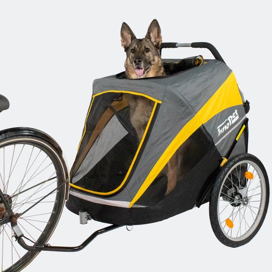 InnoPet Hercules 2.0 - Hondenfietskar - Incl. Trekstang en Regenhoes - 98x88x105cm van InnoPet — afbeelding 2