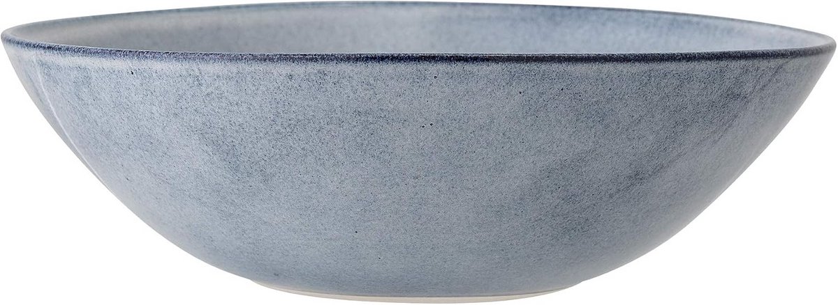 Lange serveerschaal blauw keramiek voor diner en borrel