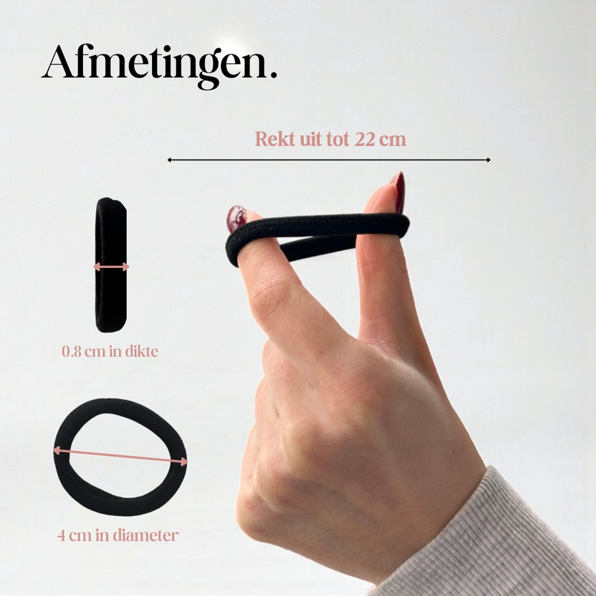 Hydure Haarelastiekjes - Zwart - Haarelastiekjes Meisjes zonder Metaal - 20 Stuks — cadeau in Cadeau-ideeën - foto 4