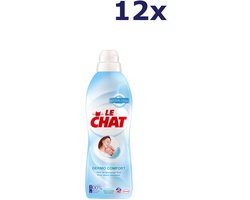 Le Chat Wasverzachter - Dermo Comfort - 12 flessen - 40 Wasbeurten 880ML