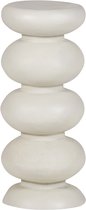 WOOOD Brilo Bijzettafel - Metaal - Creme - 69x29x29