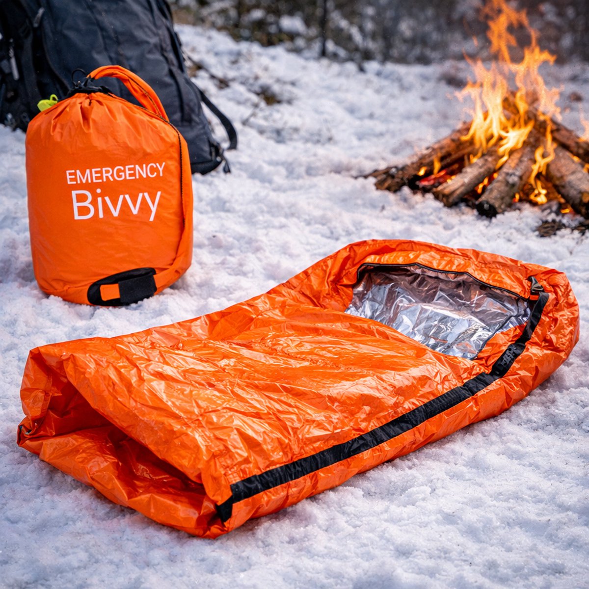 S4H Noodslaapzak 1 Stuks – Emergency Bivy / Survival Slaapzak – Waterdicht & Winddicht – Reddingsdeken Slaapzak – Noodpakket / Outdoor