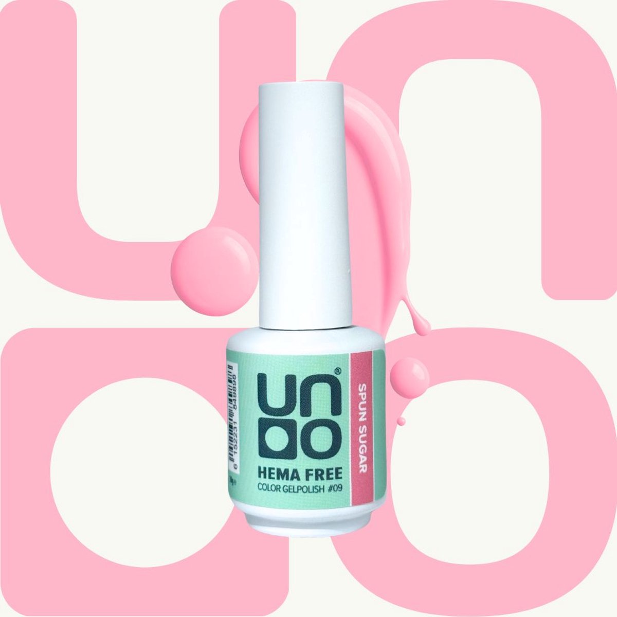 UNO Color Gel Gellak - HEMA‑vrij – Spun Sugar (roze) - Langhoudend - 10ml