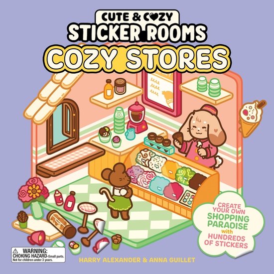 Cute & Cozy Sticker Rooms: Cozy Stores - cover