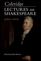 Boek 'Coleridge Lectures on Shakespeare' met een schilderij van een man in een zwart kostuum.