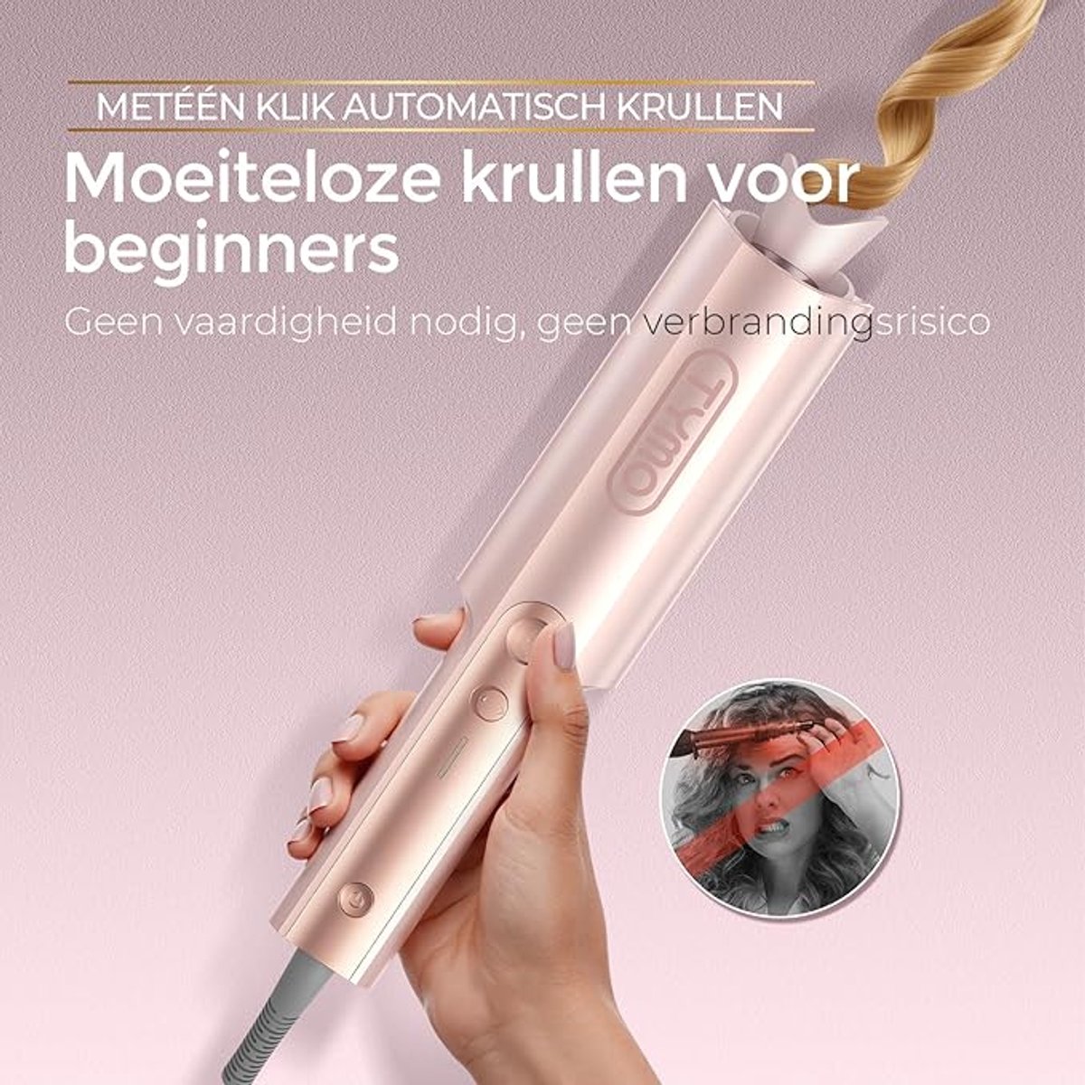 TYMO Curlpro Plus Automatische Krultang met ION Technologie - afbeelding 3
