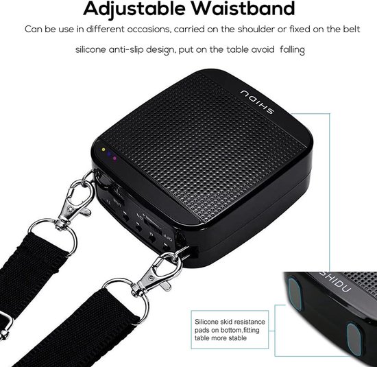 MELVRA Stemversterker - Draagbare Bluetooth Luidspreker - 15W - 2000mAh Accu - Mini Stemversterker - Inclusief Microfoon Headset - Oplaadbaar - Voor Leraren, Gidsen & Vergaderingen van Merkloos — afbeelding 3