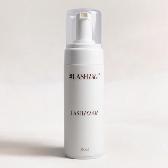 Lashtag - Lashfoam - Sensitive - 60ML - INCLUSIEF Wimper reinigingsborstel - Lash foam shampoo - cleanser for eyelashes - wimper schuim - wimper reiniging - olievrij