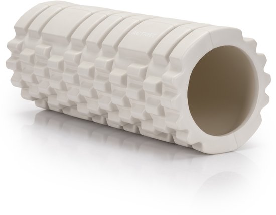 Actiget® Foam roller - Triggerpoint massage - Massage roller - 33 CM - Medium Hard - Lichtbeige
