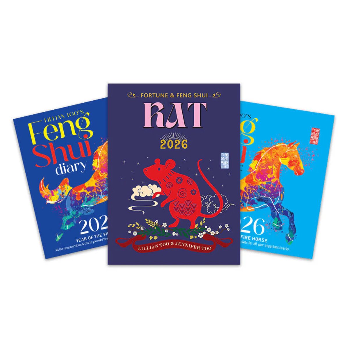 Boeken Set van 3, Horoscoopboek Rat/Rat, Almanac en Diary 2026