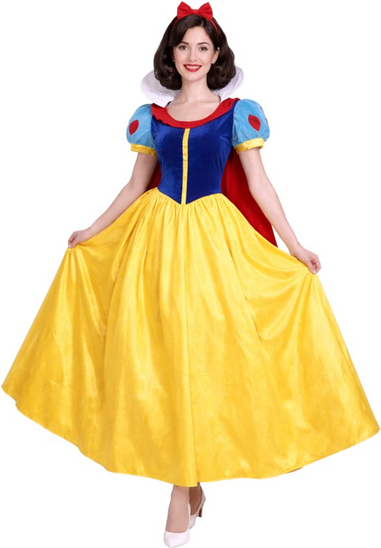 Joya Party® Sneeuw Prinses Verkleed Jurk Volwassenen | Prinses Glamour Jurk | Carnaval Verkleedjurk Dames | Prinsessenjurk Vrouwen | Carnavalskleding | Maat M