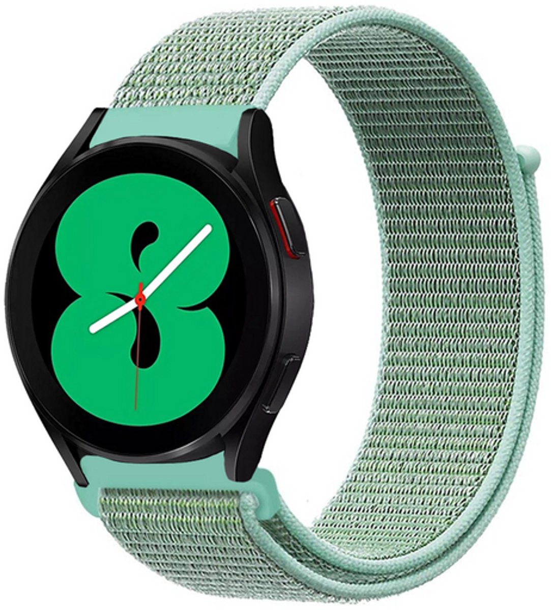 By Qubix - Sport Loop nylon bandje - Mintgroen - geschikt voor Huawei Watch 5 - 46mm