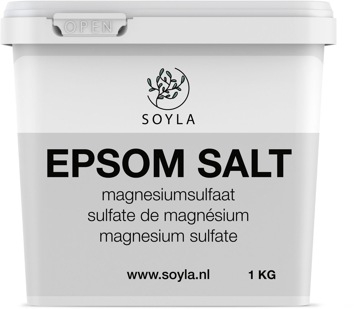 Soyla - Epsom Zout - 1 KG - Badzout - Epsom Salt - Magnesiumsulfaat