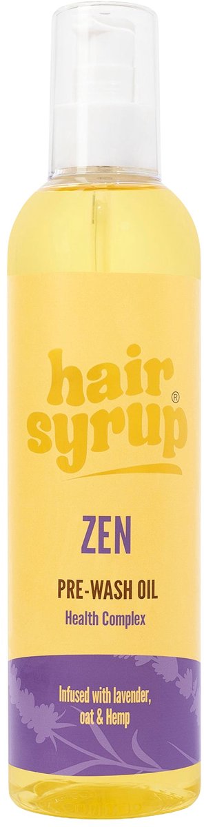 Hair Syrup Zen Haarolie – Pre-Wash Olie met Lavendel, Haver & Hennep – Voor Ontspanning & Intensieve Verzorging