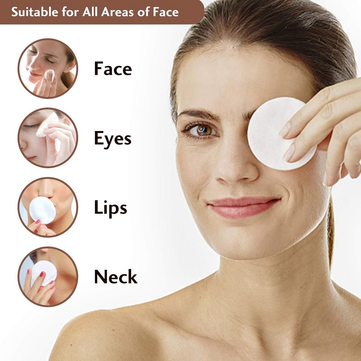 21 Herbruikbare Make-up Remover Pads met Washable Beauty Blender en Waszak thumbnail 4