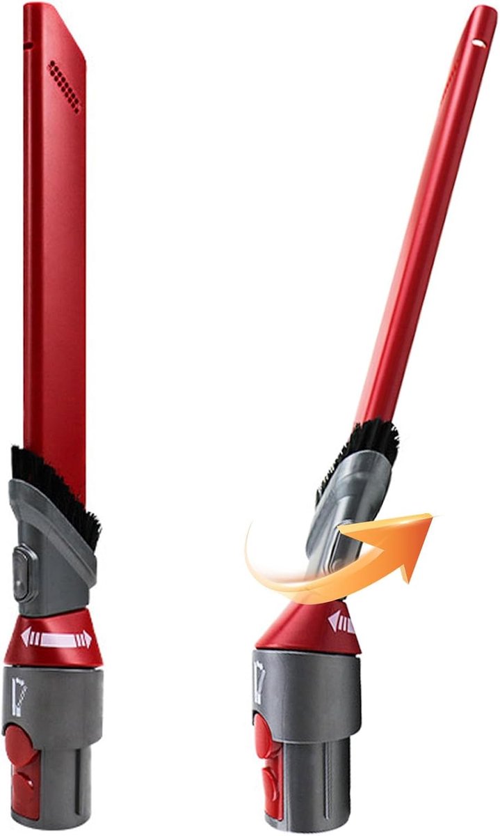 Spleetmondstuk geschikt voor Dyson V7 V8 V11 V10 V12 V15 met 22° draaihoek verstelbare borstelkop ultradun spleetmondstuk voor hoeken – nauwkeurige reiniging van moeilijk bereikbare plekken