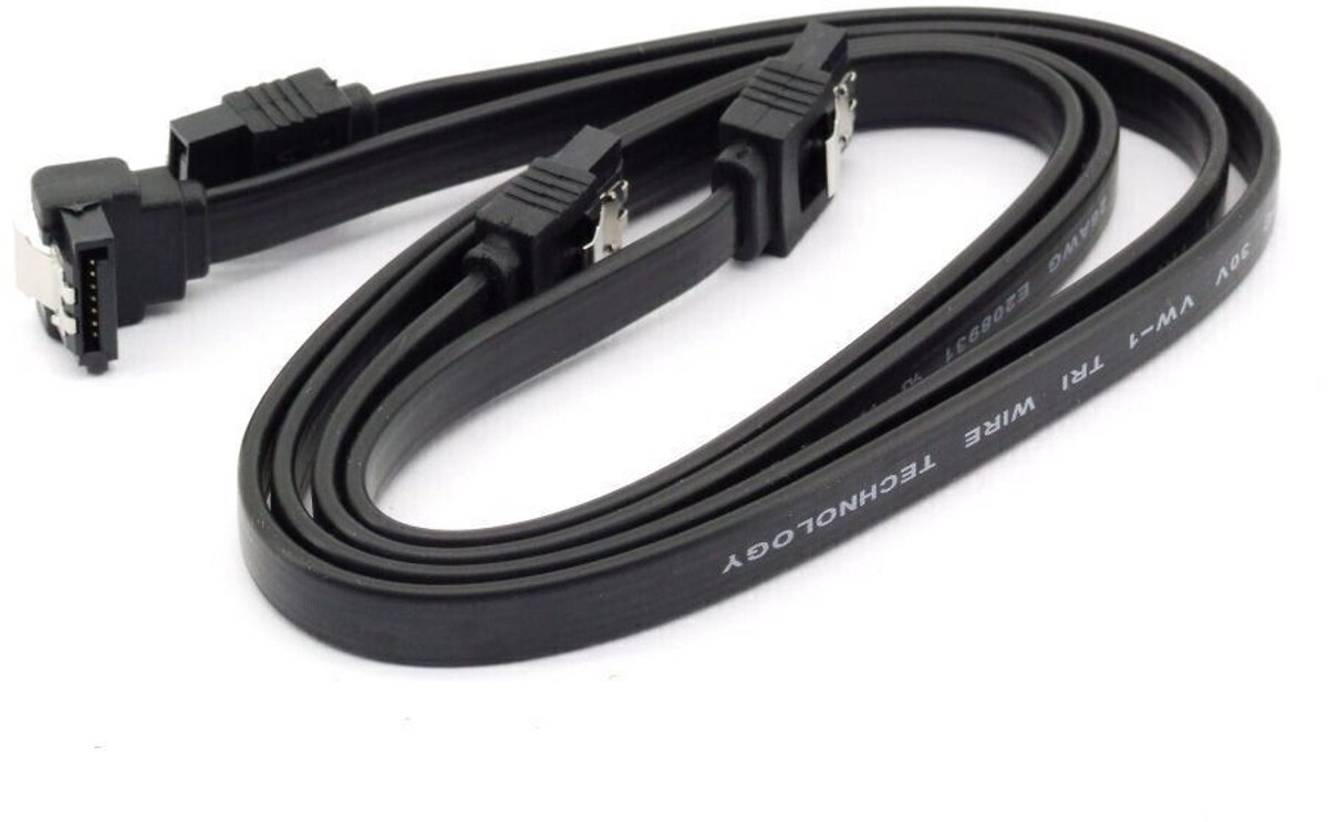 Gigabyte SATA 3 kabel set van 2 (1 haaks + 1 recht) 50cm