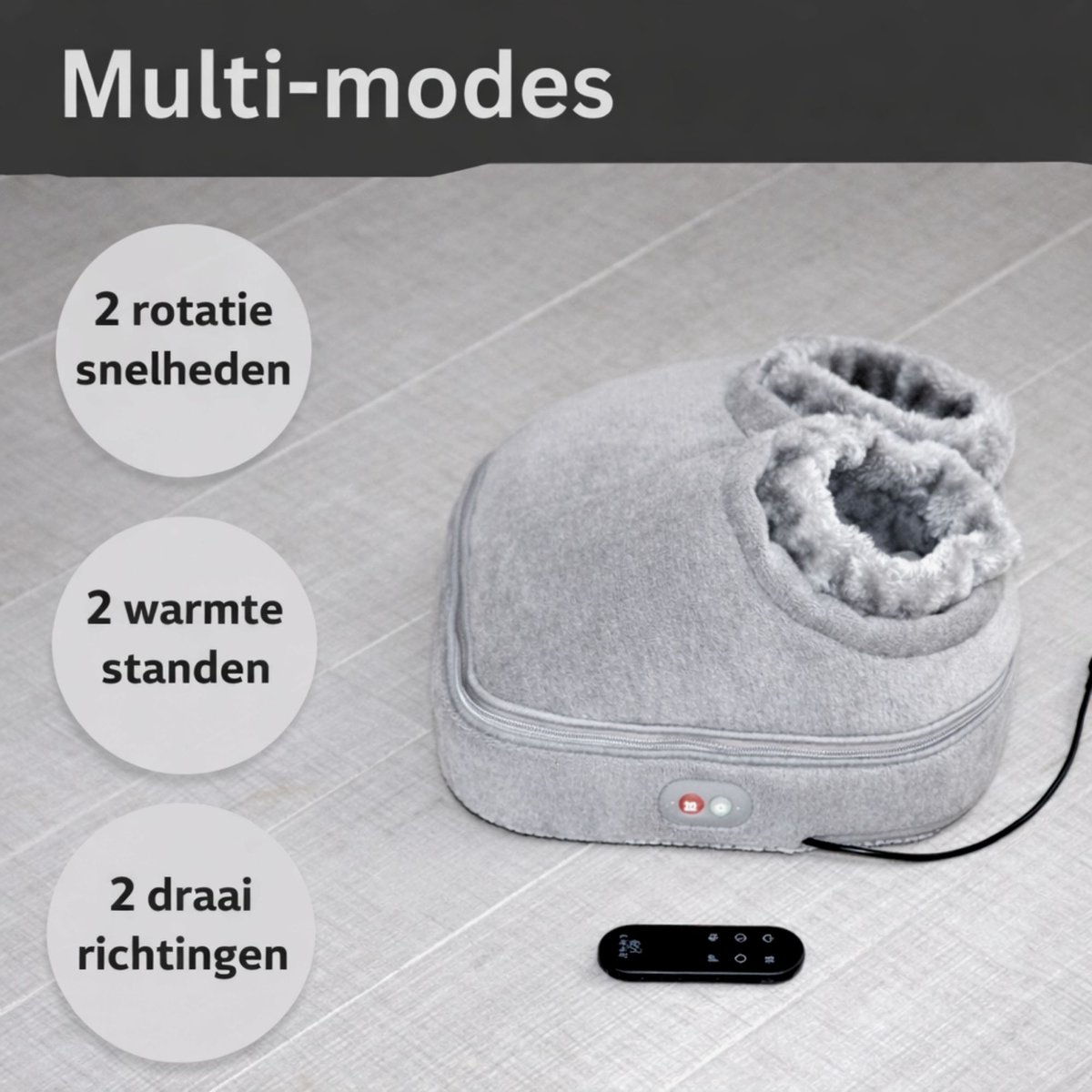 KHYR® - Voetmassage Apparaat - Shiatsu Massage - Met warmte functie - Incl. Afstandsbediening, 3-in-1 functie - Voetmassage apparaat, Voetenwarmer en Massagekussen - Voetmassageapparaat voor Thuis — cadeau in Verzorging - foto 5