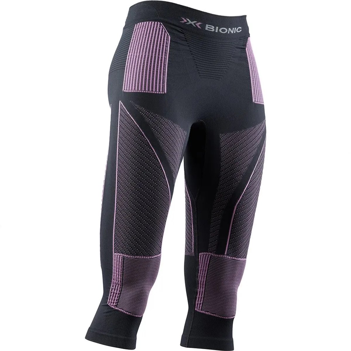 X-Bionic Energy Accumulator 4.0 Driekwart Sportbroek Dames - Charcoal/Magnolia - Maat L