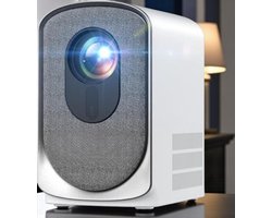 Egoods Beamer - Mini Beamer Wifi 6 & Bluetooth – Full HD 1080P Projector – Elektronische Focus & Keystone - Geluidsarm – 300 ANSI – Thuisbioscoop Beamer voor iPhone, Android, Laptop & TV Stick